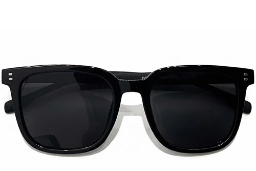 Lunettes de soleil rectangulaires noires TR90 #BS0824-0214
