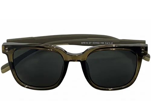 Lunettes de soleil rectangulaires vertes TR90 #BS0824-0216