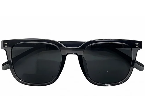 Lunettes de soleil rectangulaires grises TR90 #BS0824-0217