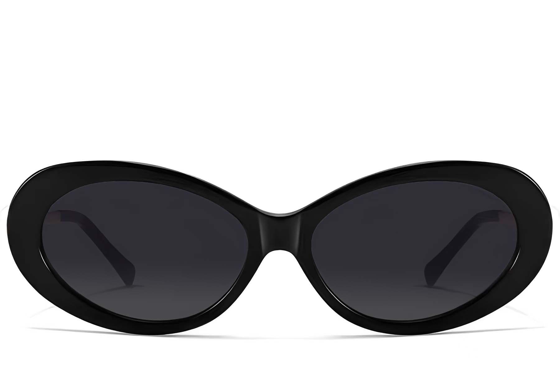 Oval Black TR90 Sunglasses #BS0824-0224