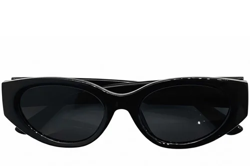 Lunettes de soleil ovales noires TR90 #BS0824-0226