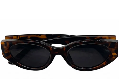Lunettes de soleil ovales écaille de tortue TR90 #BS0824-0228