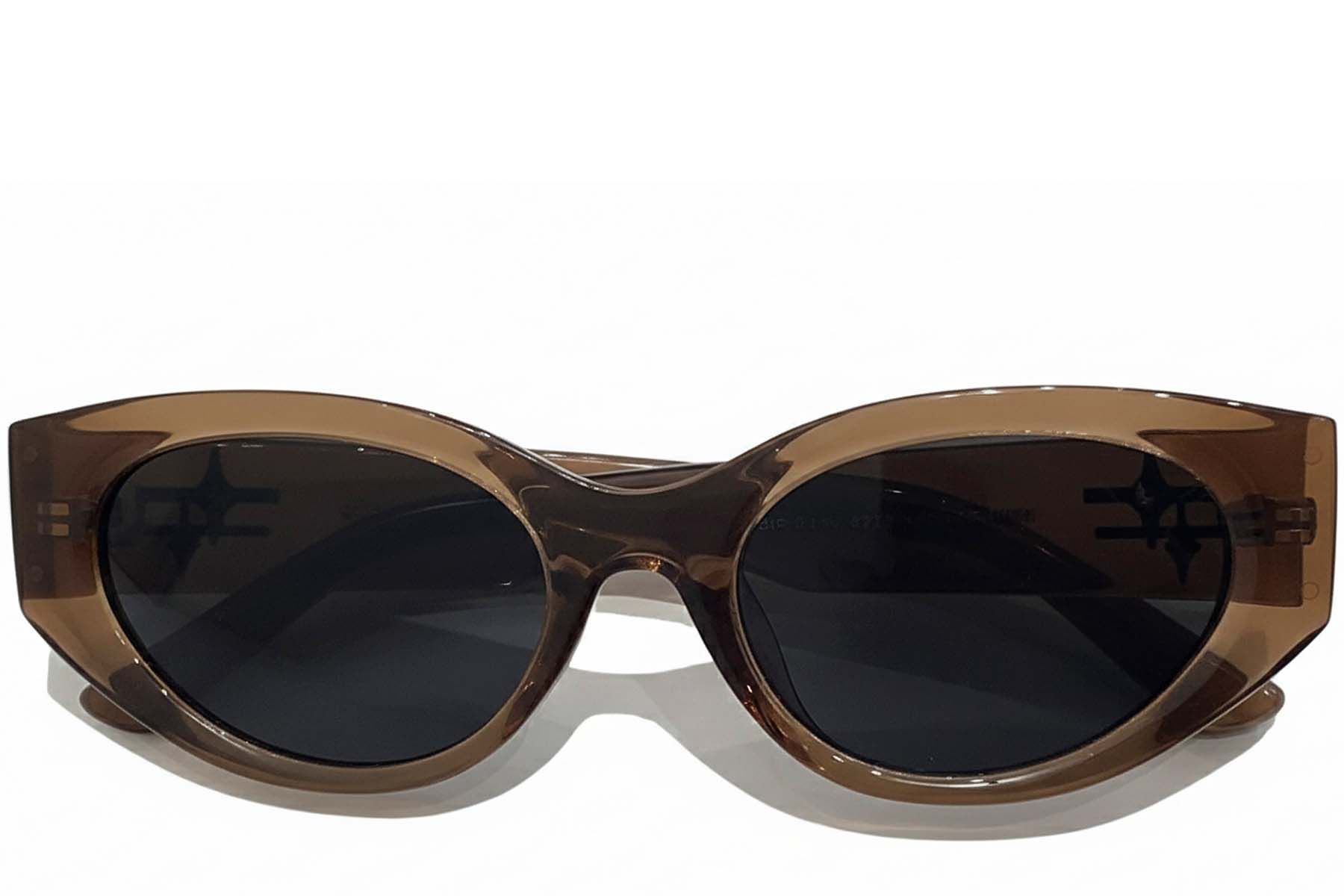 Oval Brown TR90 Sunglasses #BS0824-0229