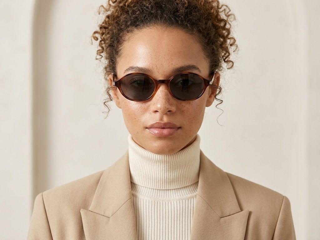 Oval Tortoiseshell TR90 Sunglasses #BS0824-0233