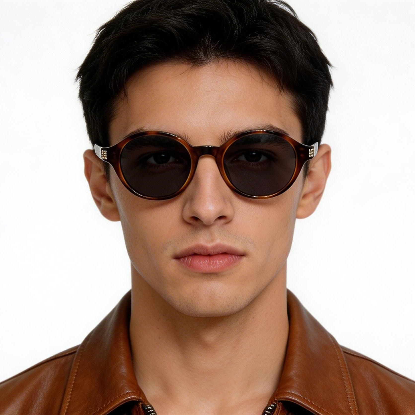 Oval Tortoiseshell TR90 Sunglasses #BS0824-0233