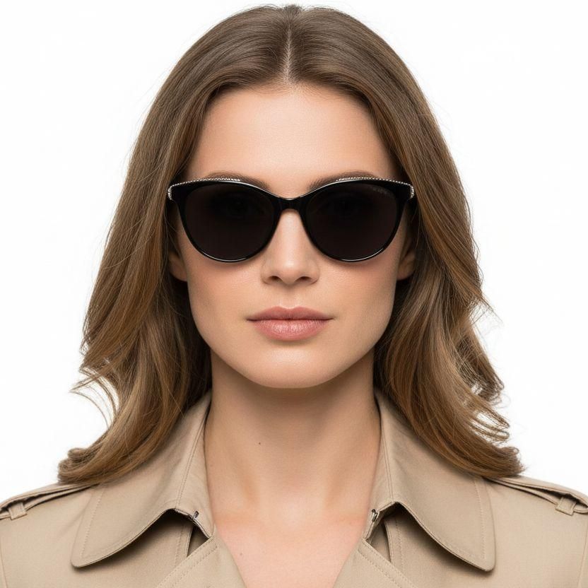 Butterfly Black TR90 Sunglasses #BS0824-0235