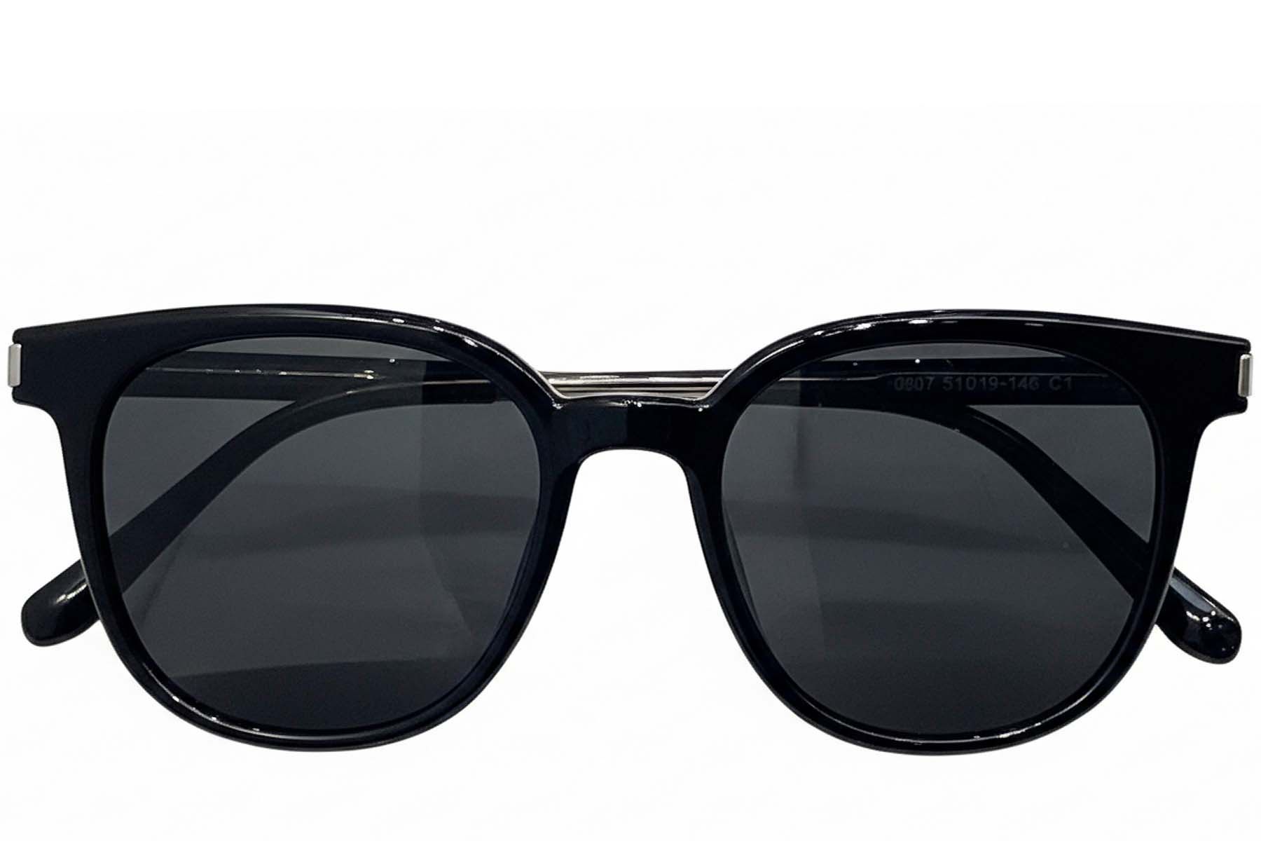 Gafas de sol rectangulares TR90 negras #BS0824-0240