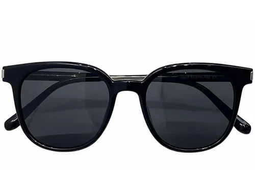 Lunettes de soleil rectangulaires noires TR90 #BS0824-0240