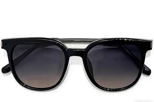 Lunettes de soleil rectangulaires noires TR90 #BS0824-0241