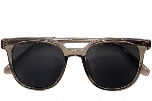 Lunettes de soleil rectangulaires marron TR90 #BS0824-0242