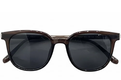 Lunettes de soleil rectangulaires marron TR90 #BS0824-0245