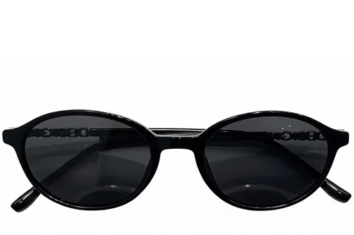 Lunettes de soleil ovales noires TR90 #BS0824-0246
