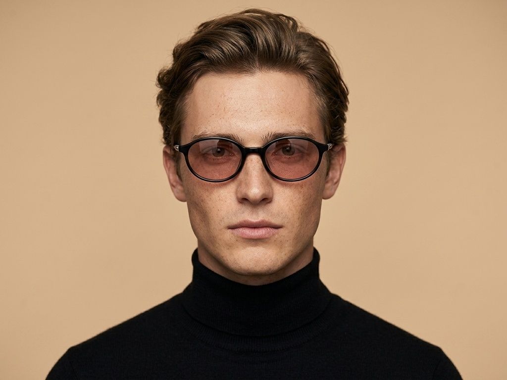 Oval Black TR90 Sunglasses #BS0824-0247