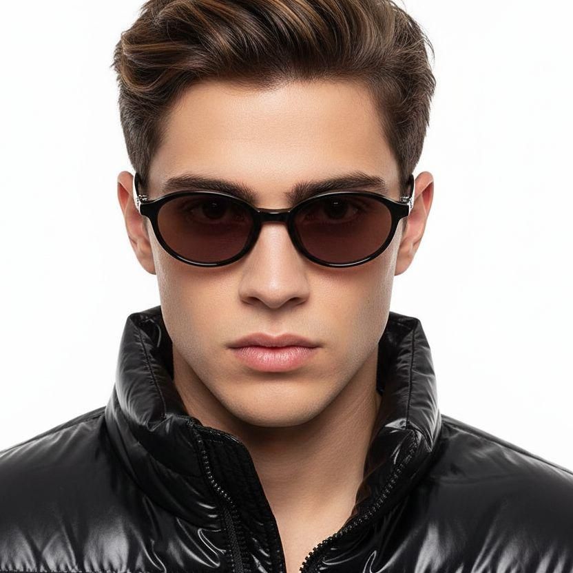 Oval Black TR90 Sunglasses #BS0824-0247