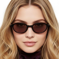 Oval Black TR90 Sunglasses #BS0824-0247