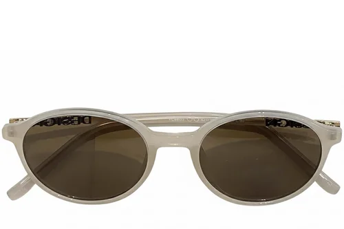 Lunettes de soleil ovales crème TR90 #BS0824-0250