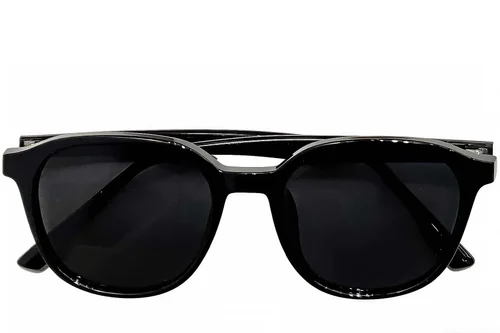 Lunettes de soleil rectangulaires noires TR90 #BS0824-0251