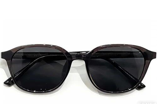 Lunettes de soleil rectangulaires grises TR90 #BS0824-0255
