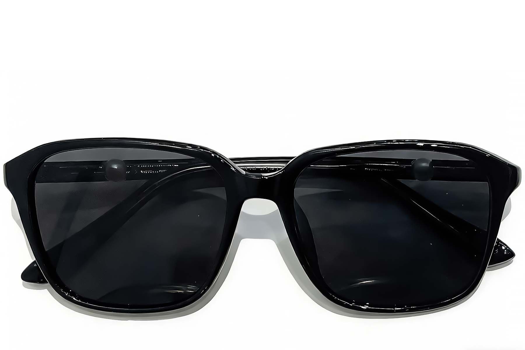 Rectangular Black TR90 Sunglasses #BS0824-0257