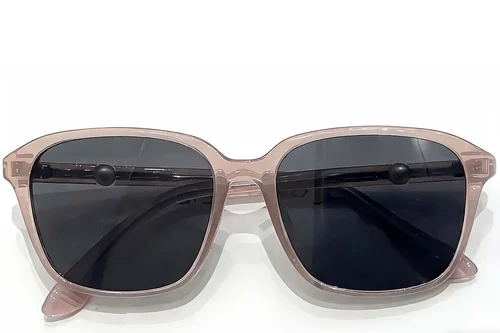 Lunettes de soleil rectangulaires roses TR90 #BS0824-0258