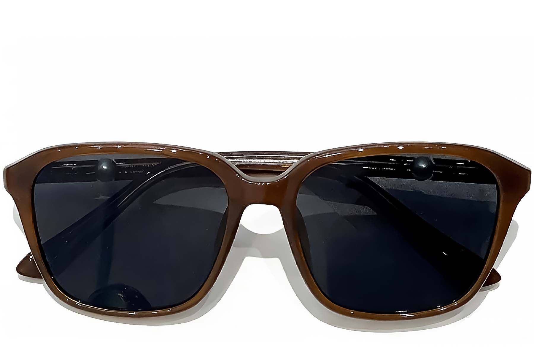 Gafas de sol rectangulares TR90 marrones #BS0824-0260