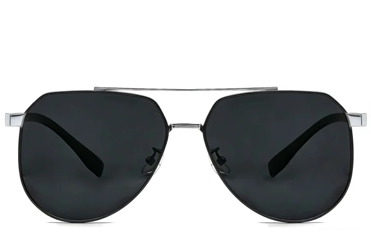 Aviator Silver Metal Sunglasses #BS0824-0265