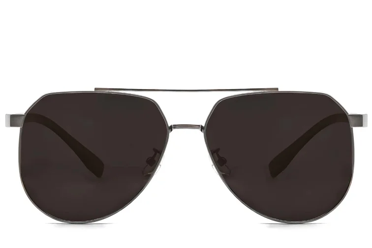 Aviator Grey Metal Sunglasses #BS0824-0266