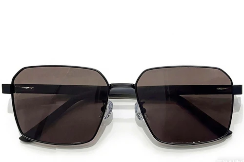 Geometric Black Metal Sunglasses #BS0824-0274