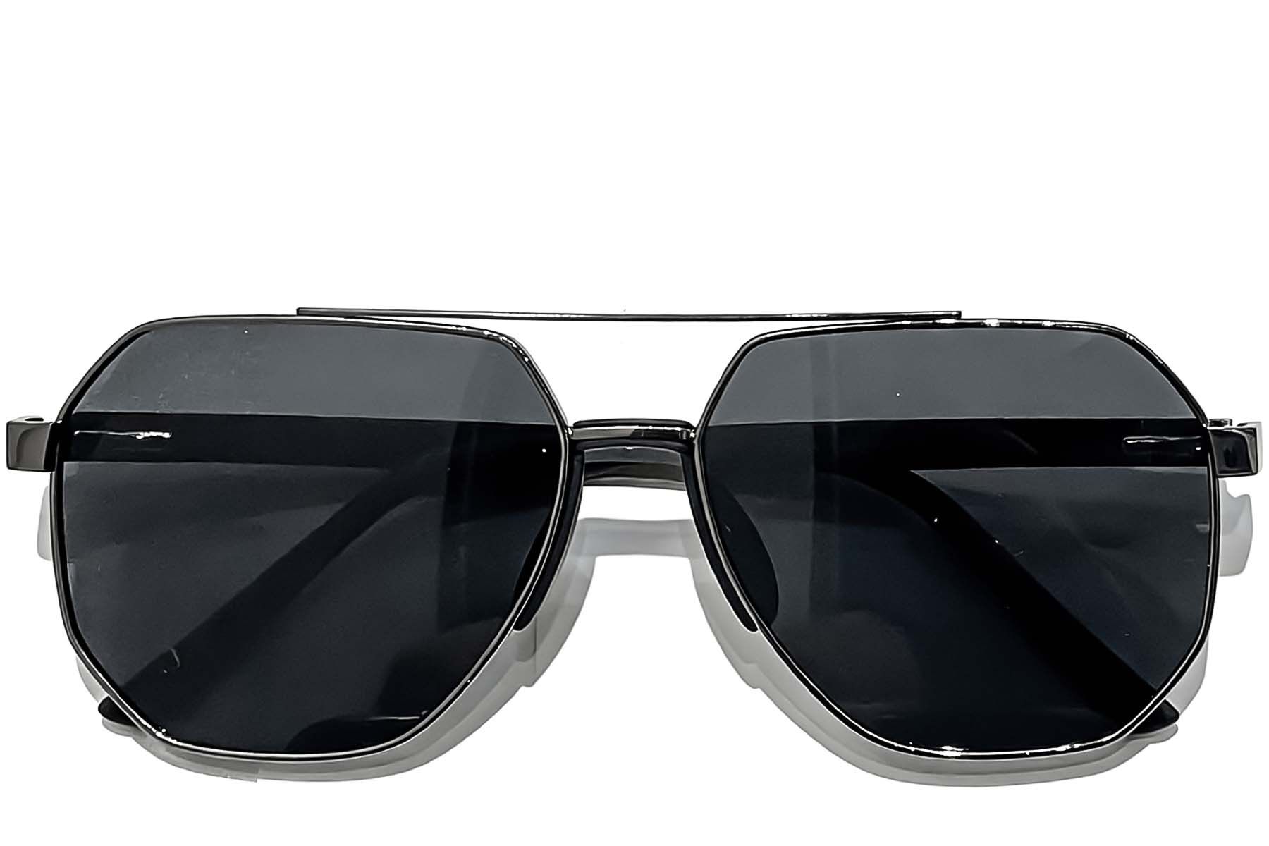 Aviator Grey Metal Sunglasses #BS0824-0287