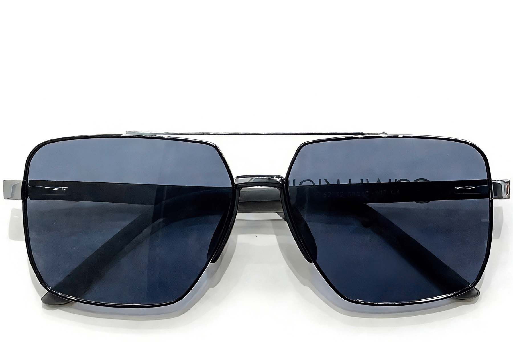 Aviator Black Metal Sunglasses #BS0824-0295