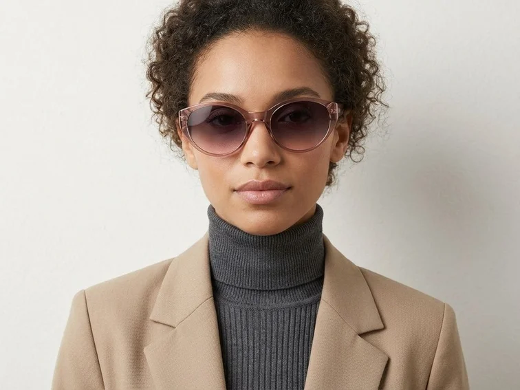 Gafas de sol TR90 mariposa rosa #BS0824-0307