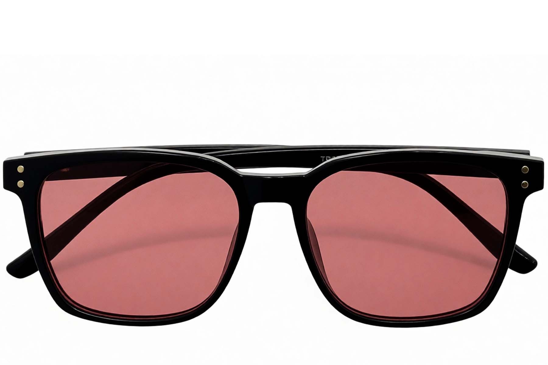 Rectangular Black TR90 Sunglasses #BS0824-0319