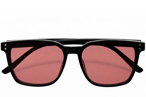 Lunettes de soleil rectangulaires noires TR90 #BS0824-0319