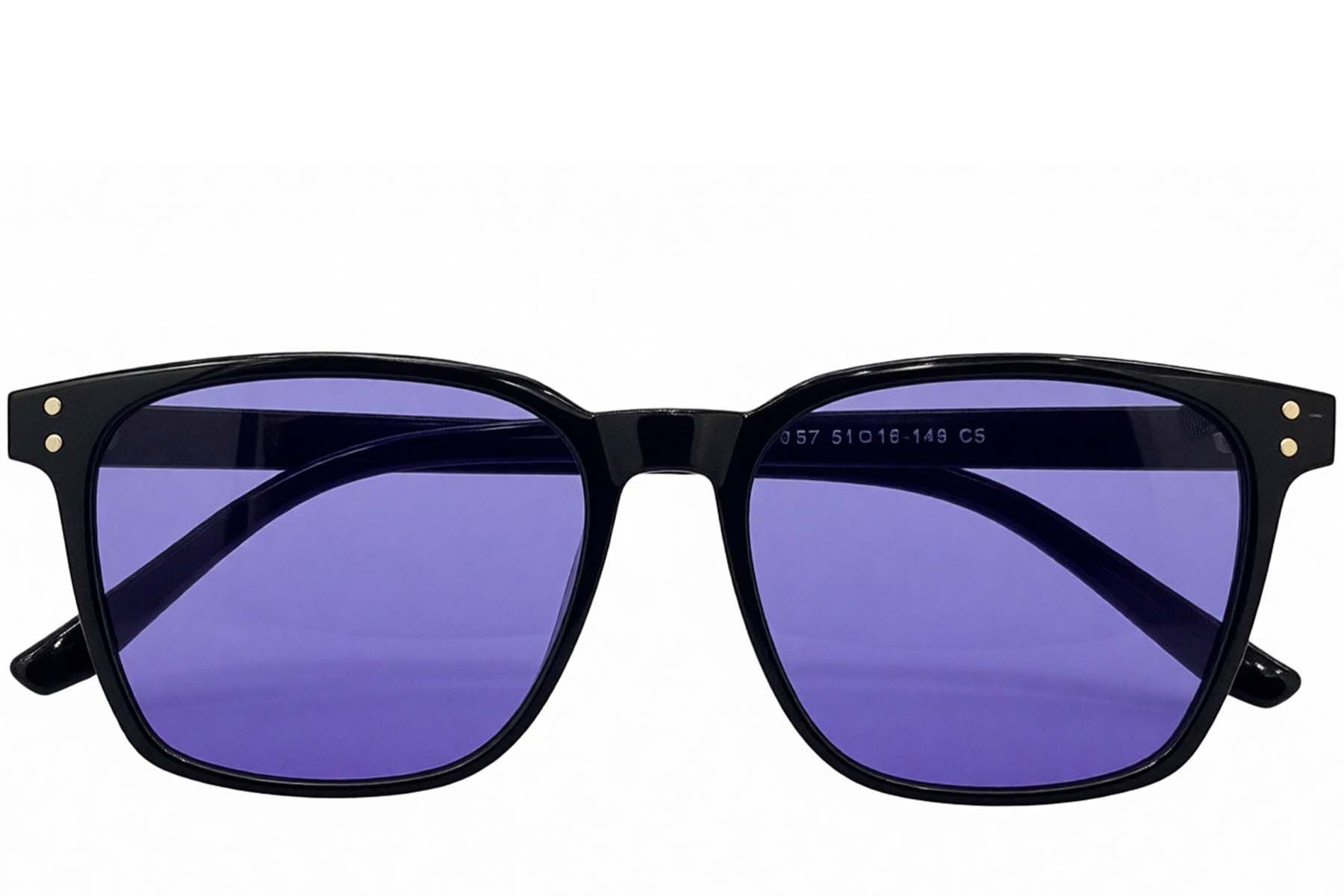 Rectangular Black TR90 Sunglasses #BS0824-0321