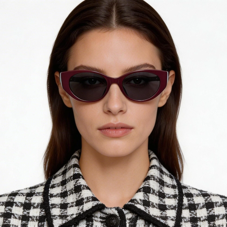 Gafas de sol TR90 mariposa rojas #BS0824-0327