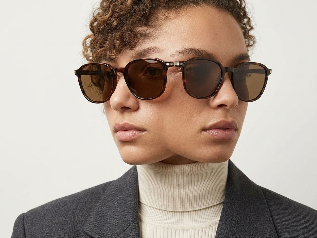 Rectangular Tortoiseshell TR90 Sunglasses #BS0824-0329