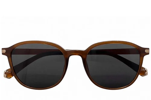 Lunettes de soleil rectangulaires marron TR90 #BS0824-0331