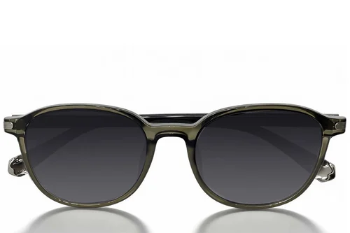 Lunettes de soleil rectangulaires vertes TR90 #BS0824-0332