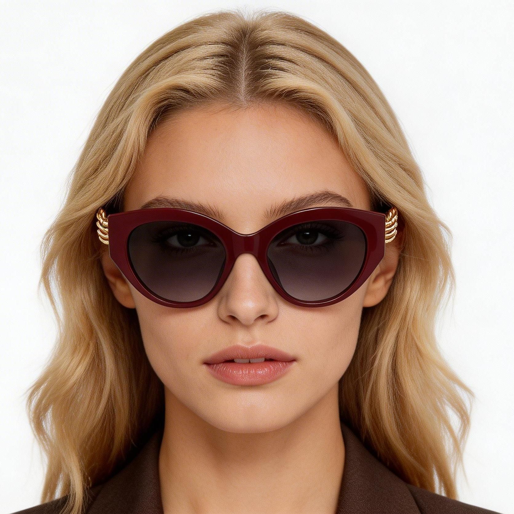 Butterfly Red TR90 Sunglasses #BS0824-0337