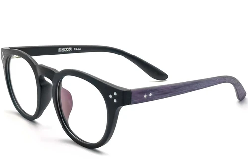 Lunettes ovales noires TR90 #BS1013-0001