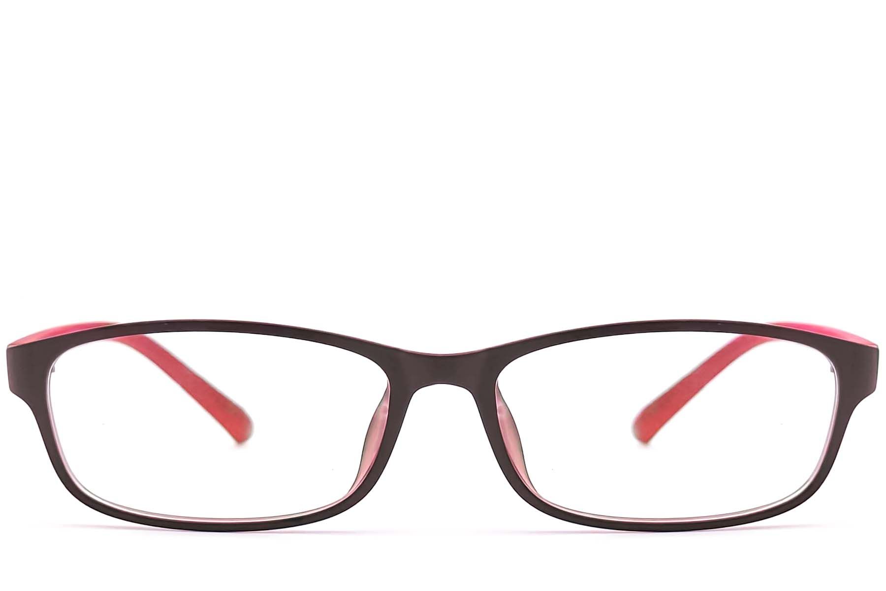 Gafas rectangulares TR90 rojas #BS1013-0002