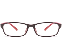 Rechthoekige rode TR90-bril #BS1013-0002