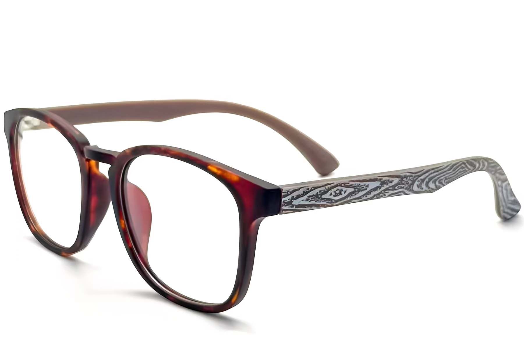 Gafas rectangulares de carey TR90 #BS1013-0003