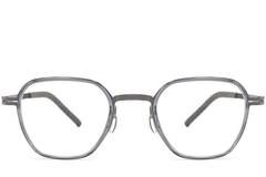 Gafas geométricas de titanio gris #BS1013-0008