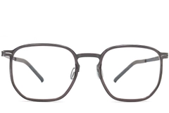 Gafas geométricas de titanio gris #BS1013-0016