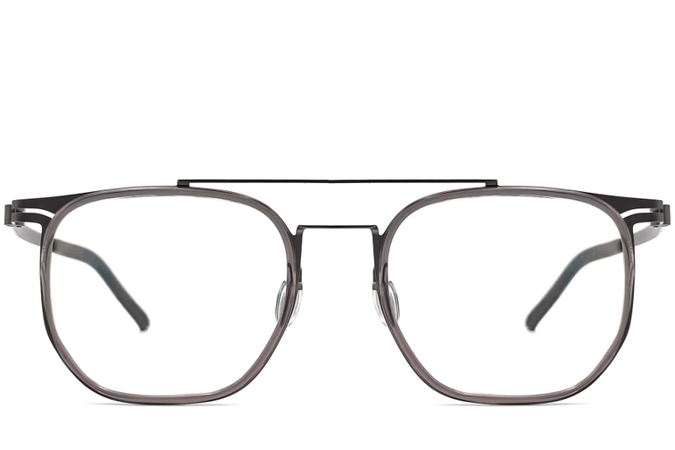 Aviator Grey Titanium Glasses #BS1013-0024