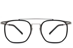 Gafas de aviador de titanio negro #BS1013-0026