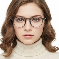 Gafas rectangulares grises TR90 #BS1025-0003