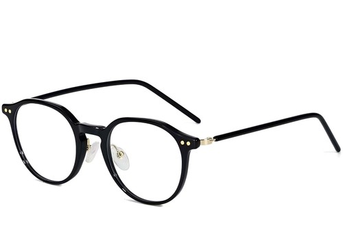 Oval Black TR90 Glasses #BS1025-0007