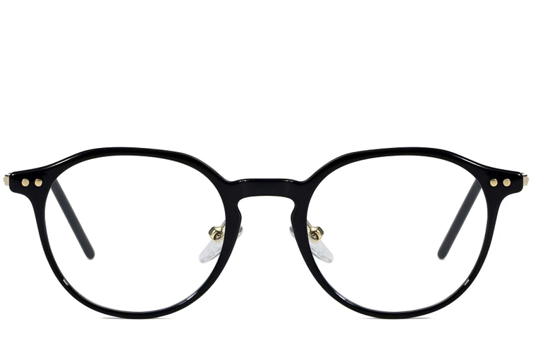 Oval Black TR90 Glasses #BS1025-0007